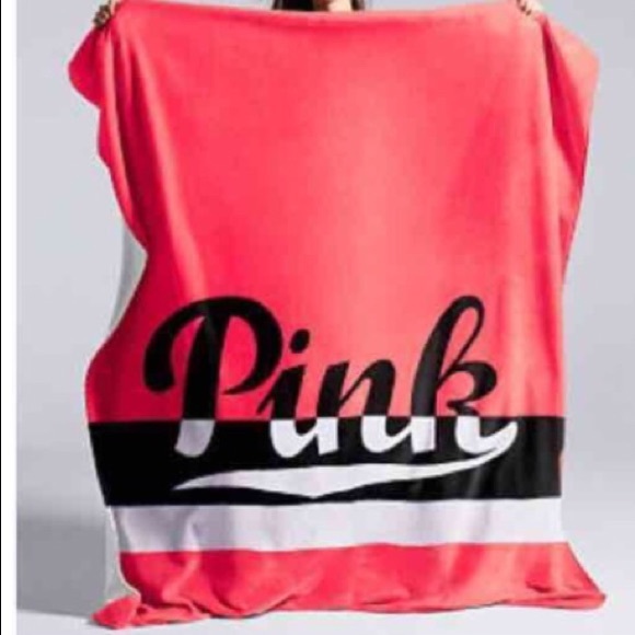 PINK Victoria's Secret Accessories - Victoria Secret Pink Sherpa Blanket In Bag